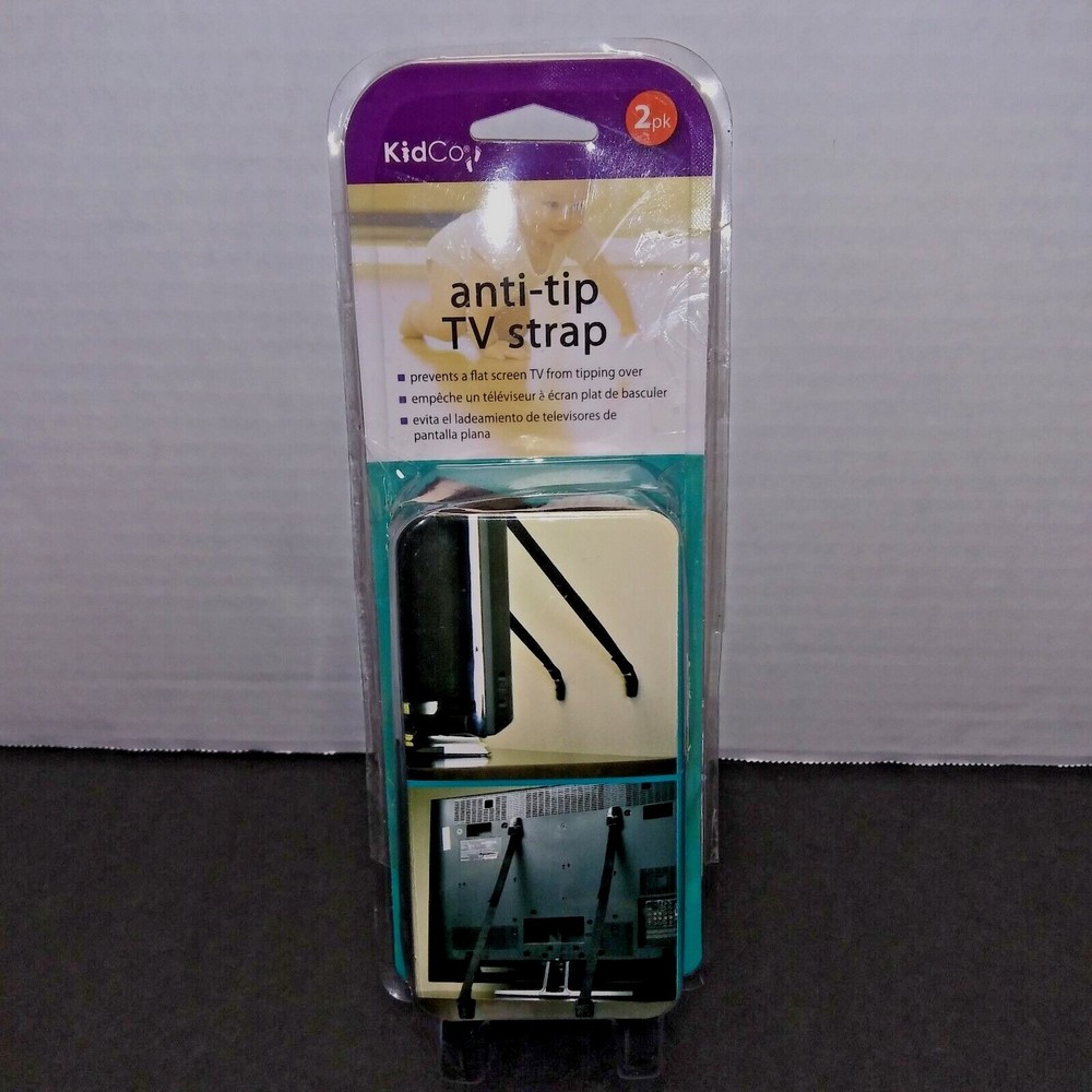 KidCo Anti Tip TV Strap 2 Count Baby Child Toddler Safety Proofing Prevention